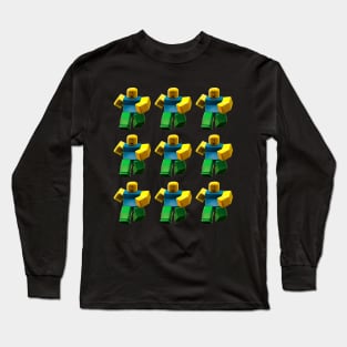 Roblox Aesthetic Noob T-Pose Respawn Default Character Long Sleeve T-Shirt